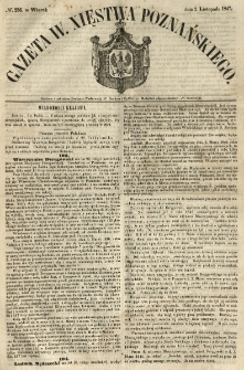 Gazeta Wielkiego Xięstwa Poznańskiego 1847.11.02 Nr256