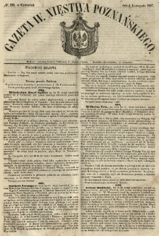 Gazeta Wielkiego Xięstwa Poznańskiego 1847.11.04 Nr258