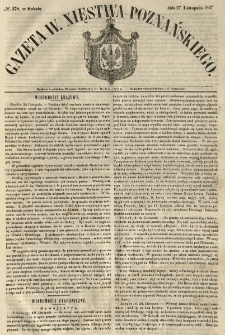 Gazeta Wielkiego Xięstwa Poznańskiego 1847.11.27 Nr278