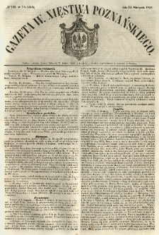 Gazeta Wielkiego Xięstwa Poznańskiego 1853.08.14 Nr188