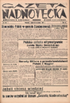 Gazeta Nadnotecka (Orędownik Kresowy): pismo codzienne 1938.09.23 R.18 Nr218