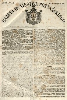 Gazeta Wielkiego Xięstwa Poznańskiego 1853.10.11 Nr237