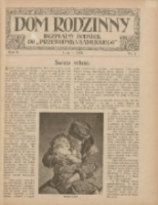 Dom Rodzinny : bezpłatny dodatek do "Przewodnika Katolickiego" 1923 luty R.10 Nr2