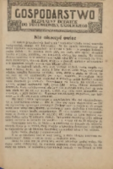 Gospodarstwo : bezpłatny dodatek do Przewodnika Katolickiego 1927.10.30 Nr22