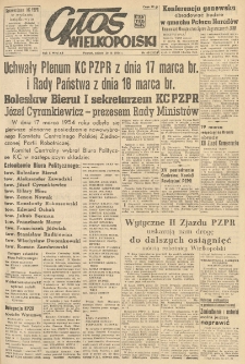 Głos Wielkopolski. 1954.03.20 R.10 nr68 Wyd.AB