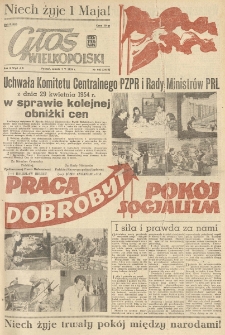 Głos Wielkopolski. 1954.05.01 R.10 nr103 Wyd.AB