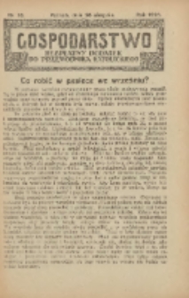 Gospodarstwo : bezpłatny dodatek do Przewodnika Katolickiego 1928.08.26 Nr18
