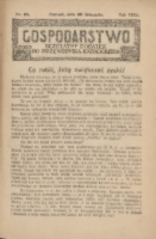 Gospodarstwo : bezpłatny dodatek do Przewodnika Katolickiego 1930.11.30 Nr24