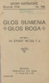 Głos sumienia głos Boga