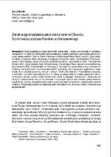 Żeńskie zgromadzenia zakonne na terenie Obwodu Śródmieście podczas Powstania Warszawskiego