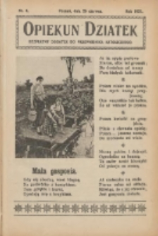 Opiekun Dziatek : bezpłatny dodatek do Przewodnika Katolickiego 1921.06.26 Nr6