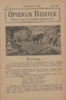 Opiekun Dziatek : bezpłatny dodatek do Przewodnika Katolickiego 1921.07.10 Nr7