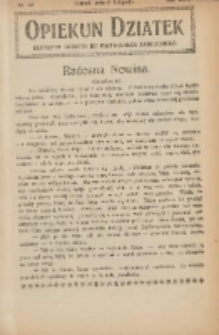 Opiekun Dziatek : bezpłatny dodatek do Przewodnika Katolickiego 1921.11.06 Nr12