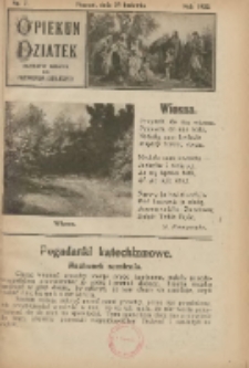Opiekun Dziatek : bezpłatny dodatek do Przewodnika Katolickiego 1922.04.23 Nr7
