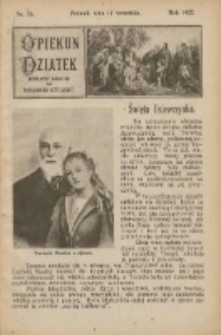 Opiekun Dziatek : bezpłatny dodatek do Przewodnika Katolickiego 1922.09.17 Nr16