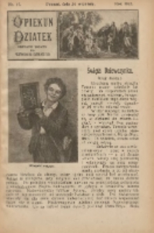 Opiekun Dziatek : bezpłatny dodatek do Przewodnika Katolickiego 1922.09.24 Nr17