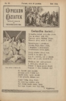 Opiekun Dziatek : bezpłatny dodatek do Przewodnika Katolickiego 1924.12.21 Nr18