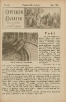 Opiekun Dziatek : bezpłatny dodatek do Przewodnika Katolickiego 1926.07.18 Nr27