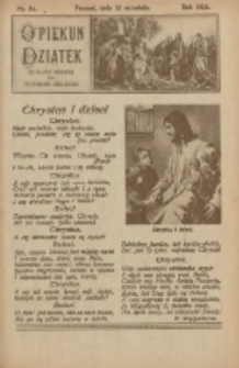 Opiekun Dziatek : bezpłatny dodatek do Przewodnika Katolickiego 1926.09.12 Nr34