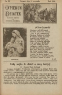 Opiekun Dziatek : bezpłatny dodatek do Przewodnika Katolickiego 1926.09.19 Nr35