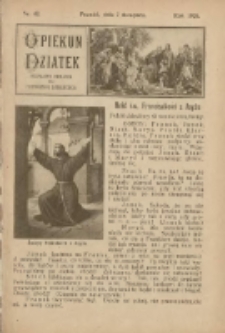 Opiekun Dziatek : bezpłatny dodatek do Przewodnika Katolickiego 1926.11.07 Nr42