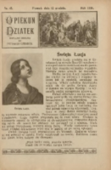 Opiekun Dziatek : bezpłatny dodatek do Przewodnika Katolickiego 1926.12.12 Nr47