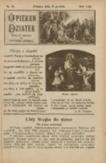Opiekun Dziatek : bezpłatny dodatek do Przewodnika Katolickiego 1926.12.19 Nr48