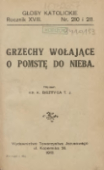 Grzechy wołające o pomstę do nieba