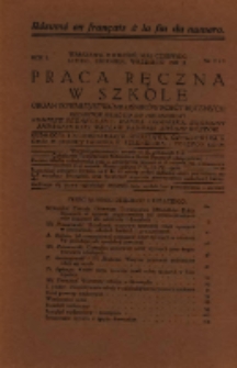 Praca Ręczna w Szkole : organ Tow. Miłośników Robót Ręcznych 1927 R.1 Nr2 i 3
