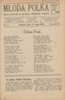 Młoda Polka : pismo poświęcone polskiej młodzieży żeńskiej 1921.05.15 R.2 Nr5