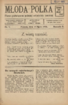 Młoda Polka : pismo poświęcone polskiej młodzieży żeńskiej 1921.07.15 R.2 Nr7