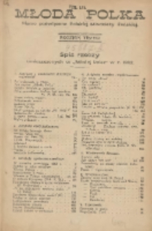Młoda Polka : pismo poświęcone polskiej młodzieży żeńskiej 1922.01.15 R.3 Nr1