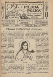 Młoda Polka : pismo poświęcone polskiej młodzieży żeńskiej 1926.09 R.7 Nr9