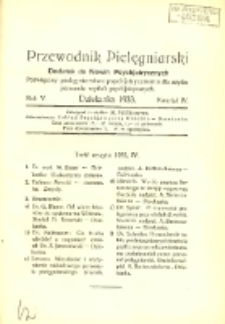 Przewodnik Pielęgniarski: dodatek do Nowin Psychiatrycznych, poświęcony pielęgniarstwu psychiatrycznemu dla użytku personelu szpitali psychiatrycznych 1933 R.5 z.4