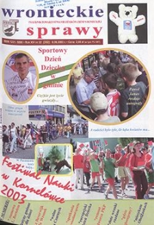 Wronieckie Sprawy 2003.06.06 R.14 Nr22(302)