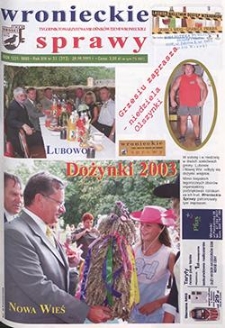 Wronieckie Sprawy 2003.08.28 R.14 Nr33(313)