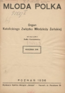 Młoda Polka : pismo poświęcone polskiej młodzieży żeńskiej 1936.01 R.17 Nr1