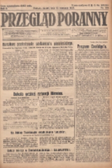 Przegląd Poranny: pismo niezależne i bezpartyjne 1923.08.10 R.3 Nr218