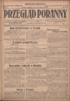 Przegląd Poranny: pismo niezależne i bezpartyjne 1923.08.19 R.3 Nr227