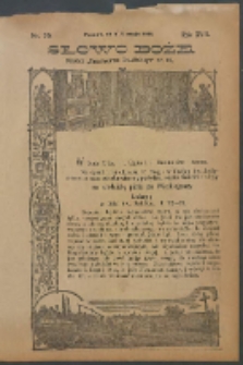 Słowo Boże: dodatek do Przewodnika Katolickiego R.19. 1914 Nr.20