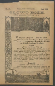 Słowo Boże: dodatek do Przewodnika Katolickiego R.17. 1914 Nr.25