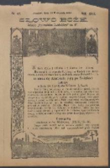 Słowo Boże: dodatek do Przewodnika Katolickiego R.19. 1914 Nr.47