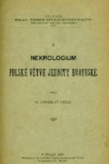 Nekrologium polské vetve jednoty bratrské