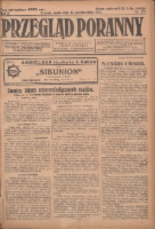 Przegląd Poranny: pismo niezależne i bezpartyjne 1923.10.10 R.3 Nr279