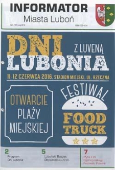 Informator Miasta Luboń 2016.05 Nr5(197)