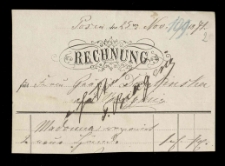 Pałac Działyńskich. Dowody wydatków z r. 1871-1872