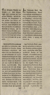 Obwieszczenie. Dla wszystkich poddanych mieszkańców, między Niemnem y Bugiem leżących powiatów mazowieckich, podlaskich y litewskich