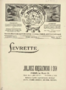 Przegląd Zegarmistrzowski i Złotniczy : gazeta handlowa rynku zegarmistrzowskiego, złotniczego, biżuterii, optyki i branż pokrewnych 1925.08.01 R.1 Nr11