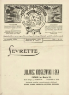 Przegląd Zegarmistrzowski i Złotniczy : gazeta handlowa rynku zegarmistrzowskiego, złotniczego, biżuterii, optyki i branż pokrewnych 1925.08.15 R.1 Nr12