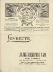 Przegląd Zegarmistrzowski i Złotniczy : gazeta handlowa rynku zegarmistrzowskiego, złotniczego, biżuterii, optyki i branż pokrewnych 1925.10.01 R.1 Nr15